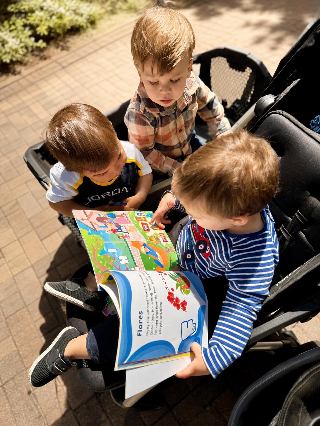 Families reading Blossom Little Readers books together — 3