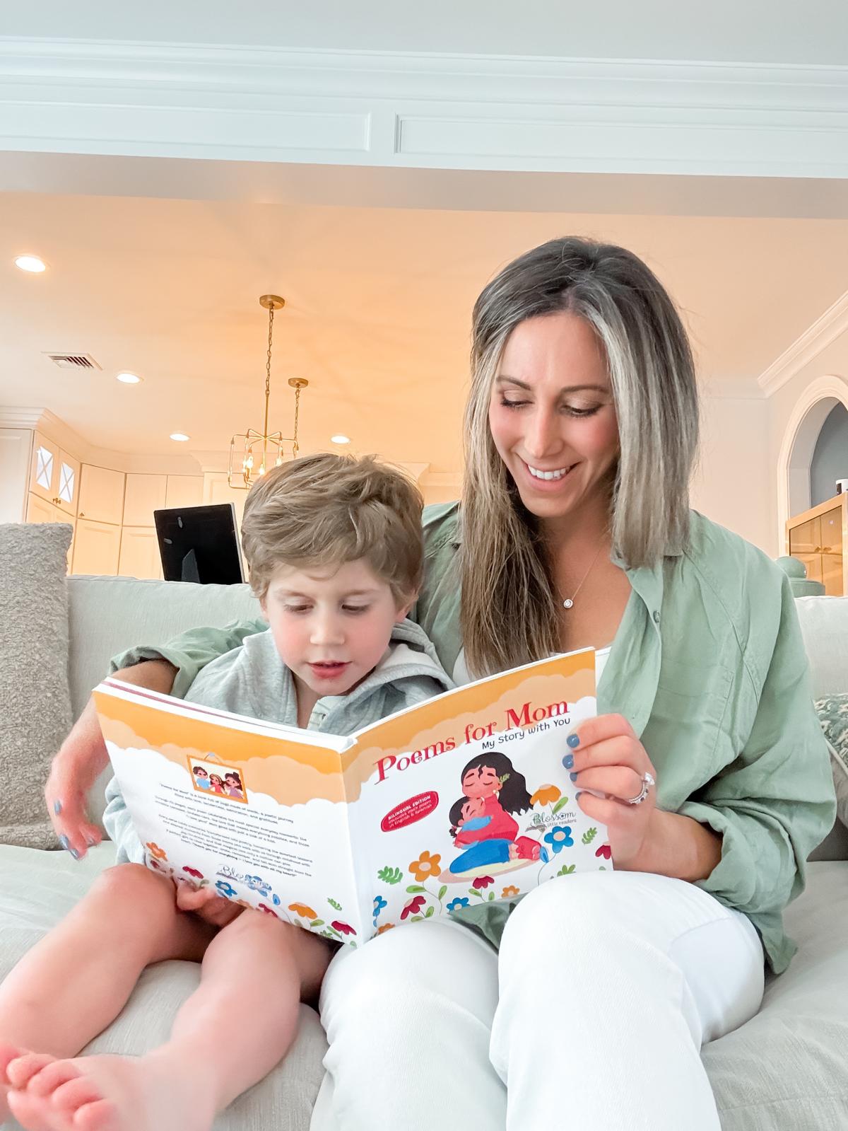 Families reading Blossom Little Readers books together — 2