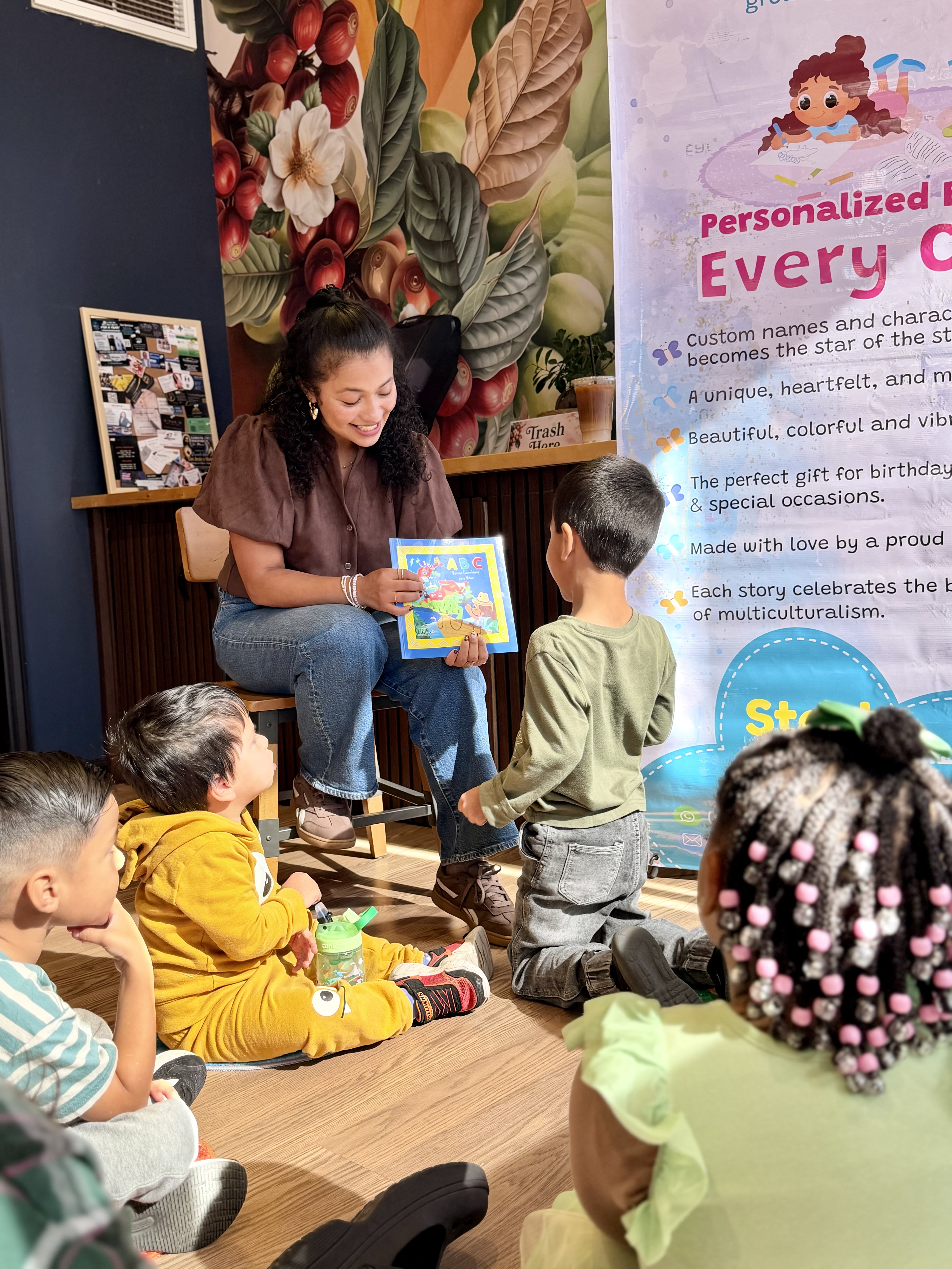 Families reading Blossom Little Readers books together — 1