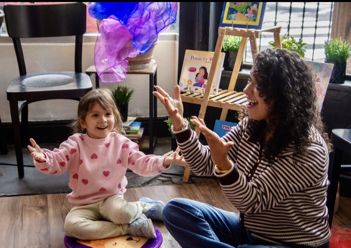 Bilingual storytime at community events